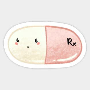 Cute pill design Sticker